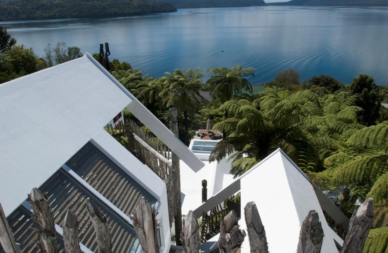 Hotel Te Whare -Lake Tarawera Tree-Top Nest Exterior foto